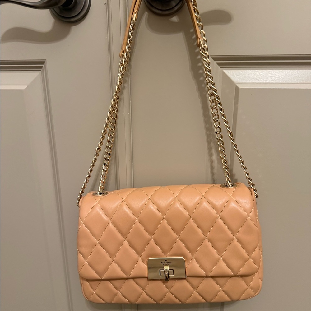 Kate Spade Quilted Cream Shoulder Bag